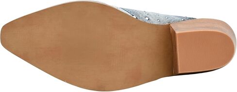 Corkys Footwear Womens Tex Mex Heeled Mule-أسلوب مستوحى من الأنيقة الغربية مع علوي من حجر الراين ، وإعلام إيفا المغطى بالراحة ، وكعب 2.5 بوصة in Saudi Arabia