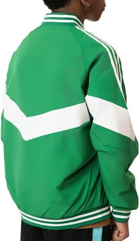 Elite Products & Apparel Men's Athletic Track Jacket - Green and White Zip-Up, Breathable, Long Sleeve Jacket in Saudi Arabia