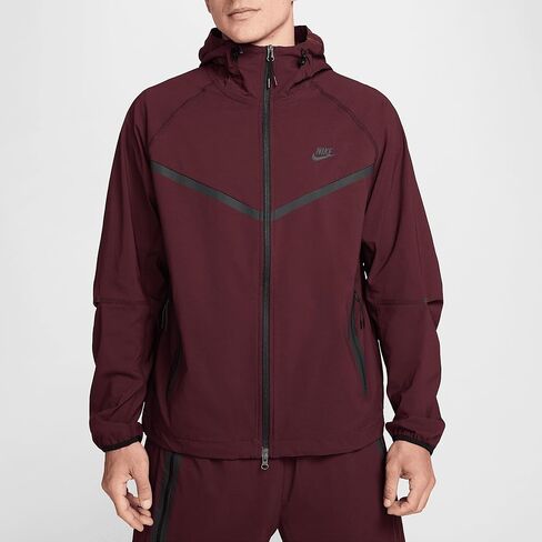 Nike Tech Men's Woven Jacket (HM7151-652, Burgundy Crush/Burgundy Crush/Black) Size L in Saudi Arabia