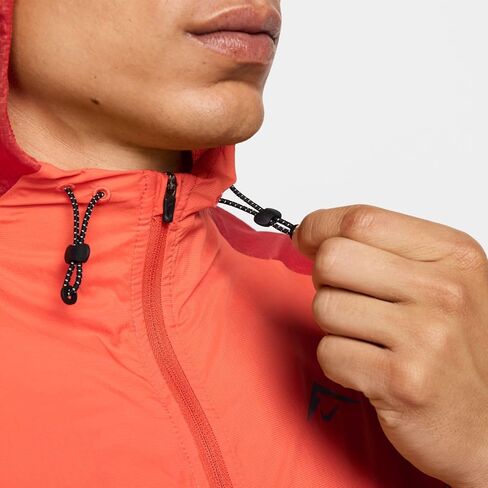 سترة الجري Nike Trail Aireez للرجال (الولايات المتحدة، ألفا، متوسط، عادي، عادي، مرجاني عتيق/أحمر تنين/أسود) in Saudi Arabia