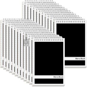 24 Pack Steno Pads 6x9 Spiral Notebooks Bulk 12 Assorted Colors Note Pads 60 Sheets Gregg Rule Writing Paper, Steno Notebooks for Students Teachers Men Women Professionals Office School Recording in Kuwait