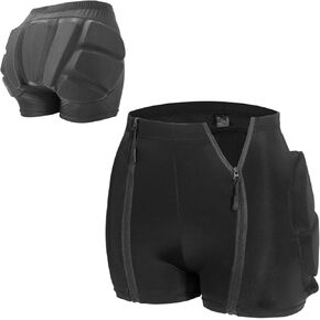 3D Protective Padded Shorts, Kids Zipper Tailbone Protector, Butt and Hip Pads for Skating Snowboard Skateboarding Hockey in Kuwait