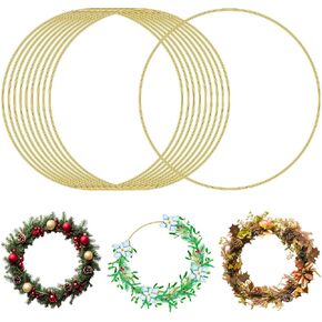 10 Pcs Metal Floral Hoops 10 Inch Dream Catcher Macrame Rings, Silver Metal Rings for DIY Centerpiece Table Decorations Wedding Wall Hanging Decor in Kuwait