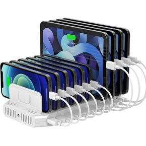 Unitek USB C Charging Station للأجهزة المتعددة Apple ، 120W 6 Port Charging Dock مع Type-C PD 20W & PD 60W ، حامل الشحن السريع مع Smartwatch & Airpods حامل لـ iPhone و iPad و Tablet و MacBook in Kuwait