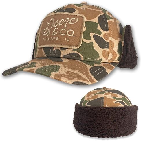 John Deere CA Sherpa Lined Trapper Cap/Hat with Patch - LP88249 in Saudi Arabia