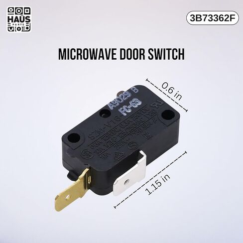 3B73362F, EXP497 Microwave Door Switch - 6600W1K001D, AP4437957, PS3522738 N (2) in Saudi Arabia