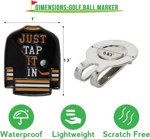علامة كرة الجولف Happy Gilmore - فقط اضغط عليها، مشبك قبعة علامة الكرة المغناطيسية، ملحقات الجولف Happy Gilmore للرجال والنساء لمحبي الجولف in Kuwait
