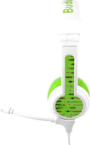 BuddyPhones School+ Wireless Kids Headphones, SafeAudio 75/85/94dB, Detachable Boom Mic, Cable Sharing, Travel Bag, Perfect for School, Travel & iPad (Blue) in Saudi Arabia