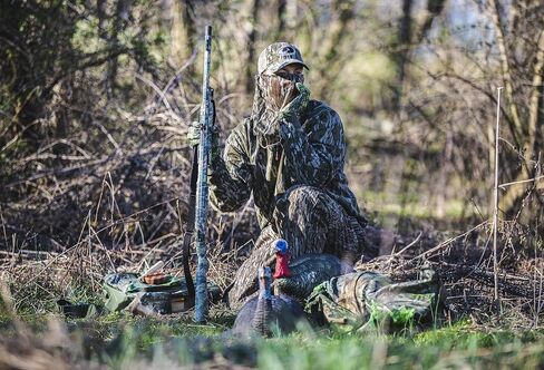 قفازات Grind MO Bottomland Camo تركيا، قفازات مموهة خفيفة الوزن متوافقة مع شاشة اللمس لصيد تركيا in Kuwait