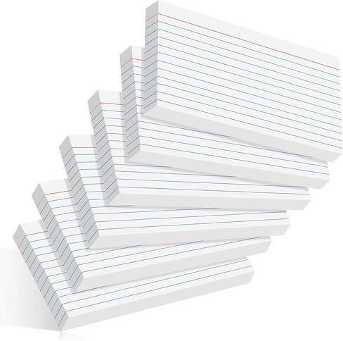 240 Count Colored Index Cards 3x5 Inch Flash Cards Flashcards Heavy Wight Note Cards for Studying School College Office Supplies in Kuwait