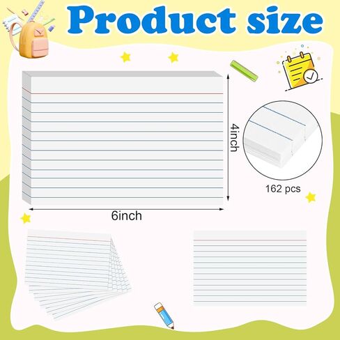 240 Count Colored Index Cards 3x5 Inch Flash Cards Flashcards Heavy Wight Note Cards for Studying School College Office Supplies in Kuwait