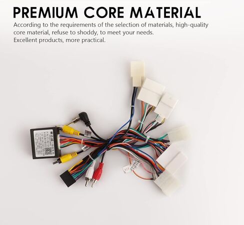 16PIN Car Radio Wiring Harness for Toyota Corolla RAV4 Camry 4Runner Tundra Highlander 2014-2018, Aftermarket Stereo Wire Harness with CANBUS Adapter Support JBL Amp, Backup Camera, SWC in Kuwait