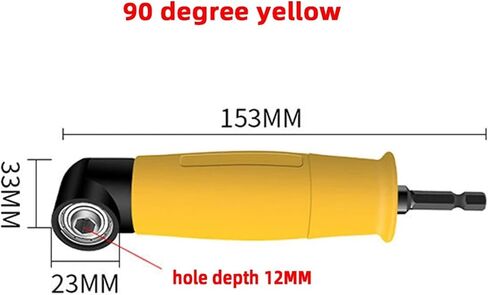 Hex Bit Adjustable 105/90 Degree Angle Screwdriver Socket Holder Adapter Bits Angle Drill Bit 1Pcs(Screwdriver bit) in Saudi Arabia