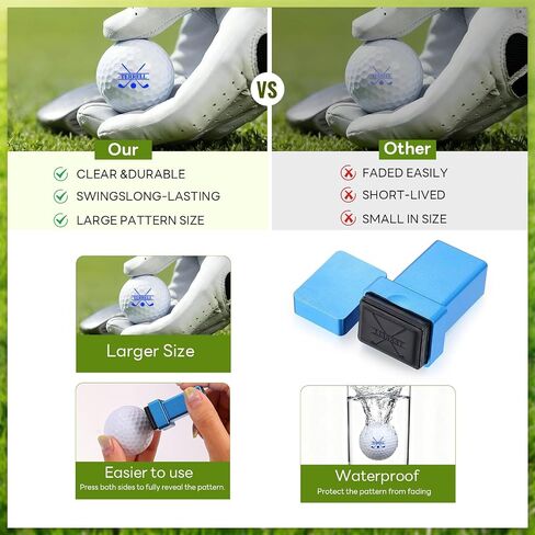 Custom Golf Ball Stamp, Quick-Dry & Waterproof Self-Inking Golf Balls Markers Stamper Marking Tool Golf Gifts in Saudi Arabia
