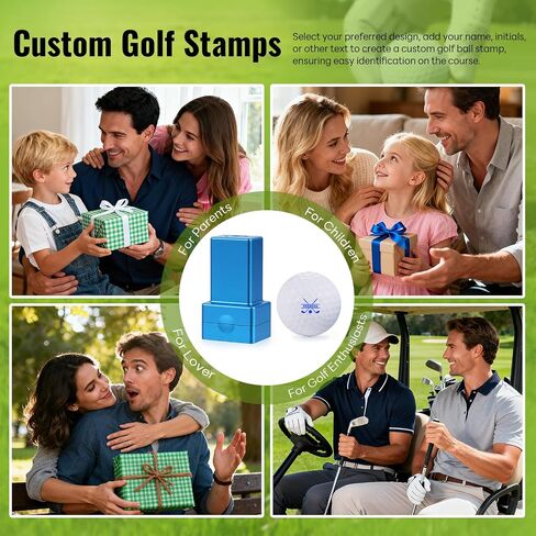 Custom Golf Ball Stamp, Quick-Dry & Waterproof Self-Inking Golf Balls Markers Stamper Marking Tool Golf Gifts in Saudi Arabia