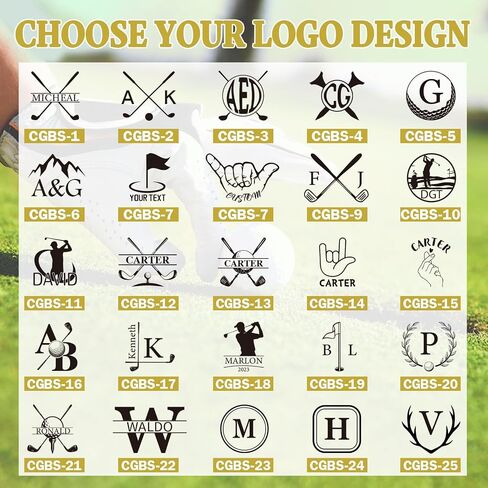 Personalized Golf Ball Stamp | Self-Inking Quick-Drying Golf Ball Marker Tool | 6 Color Options Custom Name Stamper for Golfers | Christmas Father's Birthday Gift | Golf Accessories for Men in Saudi Arabia