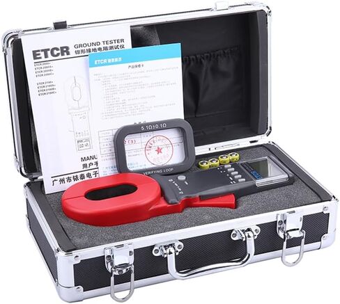 ETCR2000PLUS Ground Resistance Tester,Ozgkee Ground Resistance Meter 0.01‑1200Ω Clamp Ground Earth Resistance Tester Meter Digital Clamp Meter Earth Tester Clamp in Saudi Arabia
