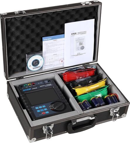 ETCR3000B High Accurate2/3/4 Wire Earth Voltage Resistance Soil Resistivity Tester,Measuring Range: 0.00Ω~30.00kΩ Testing Voltage: 0.0~600V AC(ETCR3000B) in Saudi Arabia