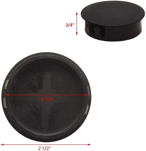 Boat Blank Gauge Filler 208396 | Cap 2 1/4 Inch Black Plastic in Saudi Arabia
