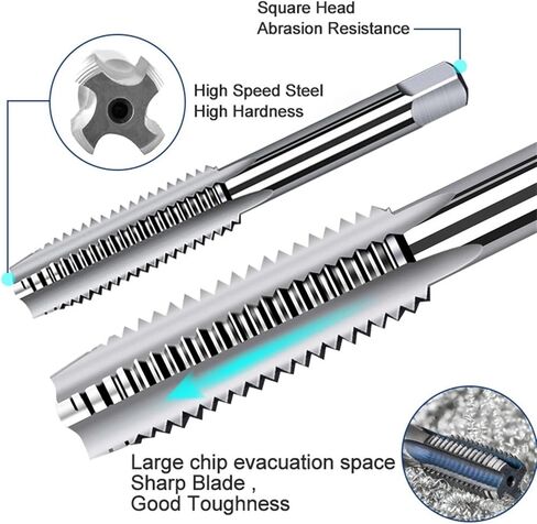 60pcs Tap and Die Set Metric and Inch Size Bearing Steel for Coarse and Fine Threads Tools Hand Tools in Saudi Arabia
