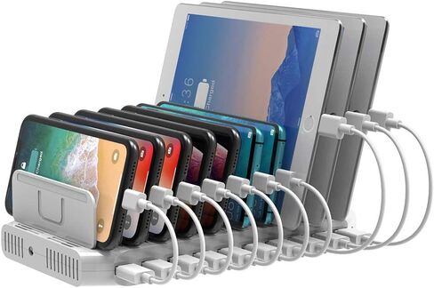 Unitek USB C Charging Station for Multiple Devices Apple, 120W 6 Port Charging Dock with Type-C PD 20W & PD 60W, Fast Charging Stand with Smartwatch & Airpods Holder for iPhone, iPad, Tablet, MacBook in Saudi Arabia
