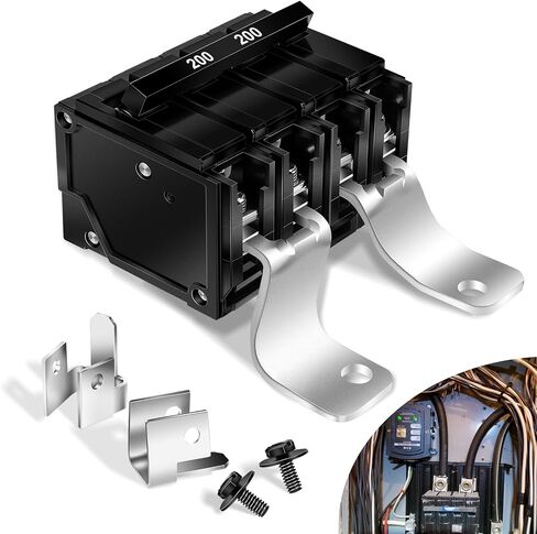 #MBK200 مجموعة تحويل الكسارة الرئيسية 200 أمبير ذات قطبين، متوافقة مع مراكز تحميل Siemens EQ، 120/240 VAC، حماية من التحميل الزائد/الدائرة القصيرة، قطعة بديلة EQ9685 in Kuwait