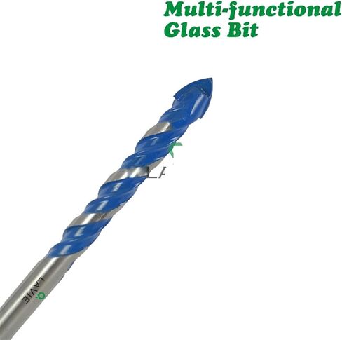 3mm to 12mm Multifunctional Glass Drill Bit Twist Spade Drill Triangle Bits for Ceramic Tile Concrete Glass Marble(4mm 4pcs) in Saudi Arabia