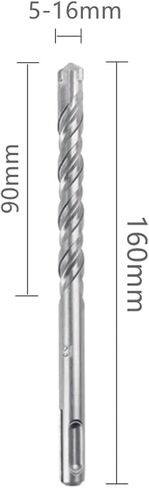 1Pcs SDS Plus 5-16mm Electric Hammer Drill Bits 160mm Cross Type Carbide Alloy for Masonry Concrete Stone(10mm) in Saudi Arabia