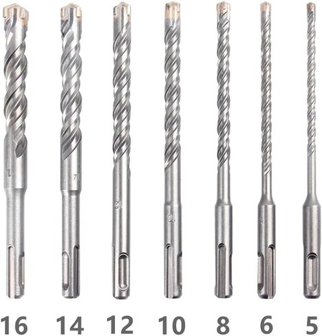 1Pcs SDS Plus 5-16mm Electric Hammer Drill Bits 160mm Cross Type Carbide Alloy for Masonry Concrete Stone(10mm) in Saudi Arabia