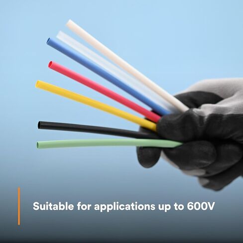 أنبوب انكماش حراري 3M ذو جدار رقيق FP-301-3/16-Clear-100': طول بكرة 100 قدم، 300 قدم خطي/صندوق in Saudi Arabia