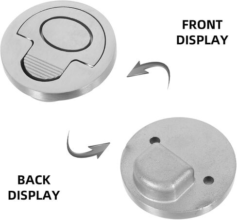 DECHOUS Boat Deck Hatch Handle, Round Steel Flush Pull Latch Marine Lift Ring Locker Hardware for Boat Locker Window Drawer Cupboard in Saudi Arabia