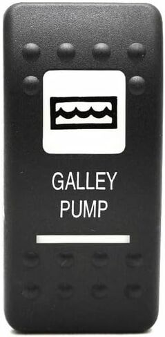 Boat Rocker Switch Plate | Galley Pump Black Actuator in Saudi Arabia