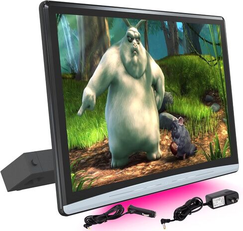 13.3 بوصة 4K Android 11 مشغل فيديو Dual Dual Car مسند للسيارة ، 2G+32G تلفزيون السيارة الخلفية مع WIFI 2.4G/5G ، ودعم شاشة مسند السيارة رابط الاتصال اللاسلكي ، HDMI في+OUT/Bluetooth/FM/USB in Saudi Arabia