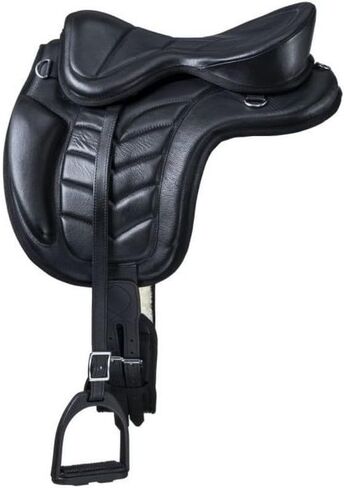 Tough 1 Equitare Treeless Leather Endurance Saddle Medium in Saudi Arabia