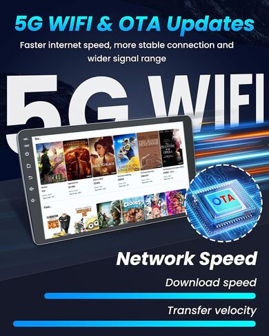 Car Radio Stereo for Toyota Tacoma 2016-2020: 2+64G Android 12 Touch Screen Head Unit with Wireless Carplay and Android Auto, 5G WiFi/GPS/Bluetooth/FM/Backup Camera in Kuwait