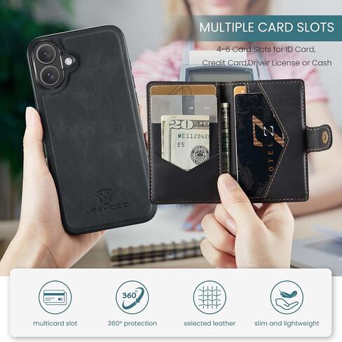 for Samsung Galaxy S25 Ultra Case Wallet Leather Detachable Magnetic Card Holder Shockproof Magnet Wallet Phone Cover for Samsung S25 Ultra (Black) in Saudi Arabia