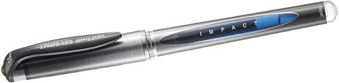 أقلام جل Signo Impact من uni-ball 218990000 UM-153S مع قبضة مطاطية، جل أسود، سن 1 مم (عبوة من 12 قطعة) in Saudi Arabia