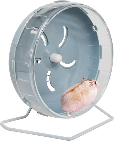 GKYZBB Green Hamster Wheel, 8.5 inch Silent Hamster Exercise Running Wheel with Stand,Pet Small Animals Exercise Running Toys,Adjustable Quiet Spinner for Guinea Pigs, Sugar Gliders, Gerbils in Kuwait