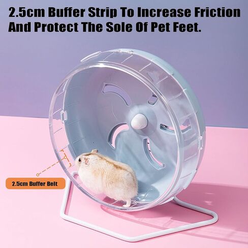 GKYZBB Green Hamster Wheel, 8.5 inch Silent Hamster Exercise Running Wheel with Stand,Pet Small Animals Exercise Running Toys,Adjustable Quiet Spinner for Guinea Pigs, Sugar Gliders, Gerbils in Kuwait