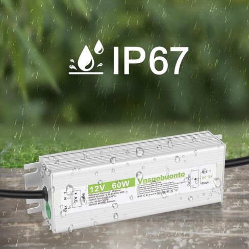مزود الطاقة 12 فولت 300W ، 90-130V AC إلى محول 12V DC 25A ، برنامج تشغيل LED مقاوم للماء IP67 ، محول جهد منخفض 12 فولت ، محول مع 3 دبوس قابس لضوء LED ، الاستخدام الداخلي في الهواء الطلق in Saudi Arabia