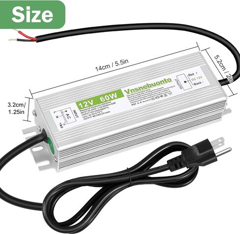 مزود الطاقة 12 فولت 300W ، 90-130V AC إلى محول 12V DC 25A ، برنامج تشغيل LED مقاوم للماء IP67 ، محول جهد منخفض 12 فولت ، محول مع 3 دبوس قابس لضوء LED ، الاستخدام الداخلي في الهواء الطلق in Saudi Arabia