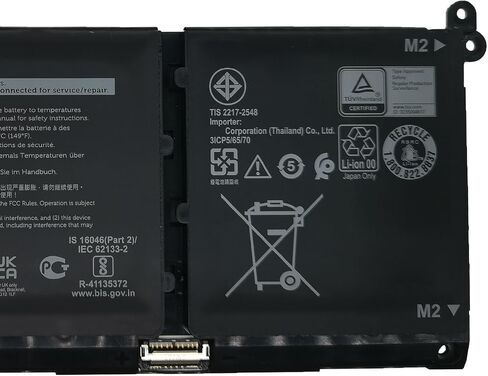 KV690 بطارية الكمبيوتر المحمول 99.5WH 8615MAH 6 خلايا 11.55V متوافقة مع Dell Precision 5680 / Precision 5690 Series WPYCV 6D2HW N7KV9 in Saudi Arabia