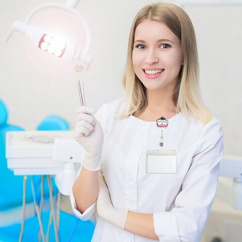 24PCS ممرضة شارة بكرة ، قابلة للسحب معرف الشارة شارة حاملي ممرضة الملحقات للطبيب ， طالب التمريض مقطع شارة هوية ، مواد مكتب مستشفى الصحة الطبية. in Kuwait