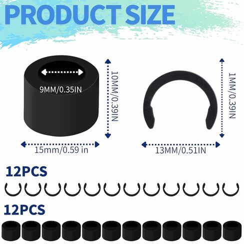 14pcs Retaining Springs for Cricut Maker, Rubber Roller Resolution and Replacement Rubber Roller for Cricut Maker, Prevent Rubber from Moving Retaining Clamp Ring in Kuwait