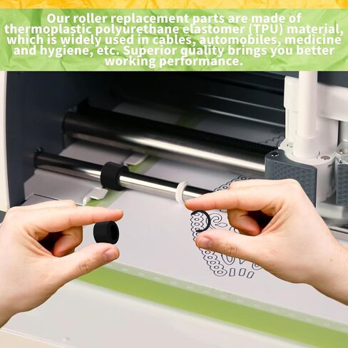 14pcs Retaining Springs for Cricut Maker, Rubber Roller Resolution and Replacement Rubber Roller for Cricut Maker, Prevent Rubber from Moving Retaining Clamp Ring in Kuwait