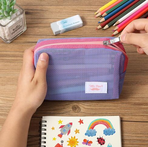 السيد Pen- mesh Bagous ، Blue ، Zipper Mesh Facs toorder in Kuwait