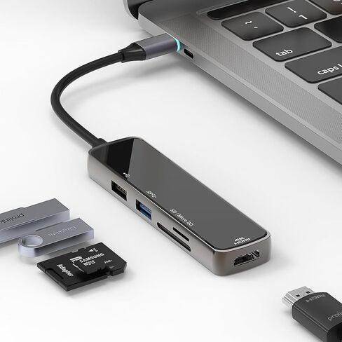 10 in 1 USB C Hub, USB C to VGA HDMI MultiPort Adapter with HDMI, VGA, PD, Ethernet, SD/TF, USB C/A Ports, Mic/Audio – USB C Laptop Docking Station, Compatible with Dell/Surface/HP in Saudi Arabia