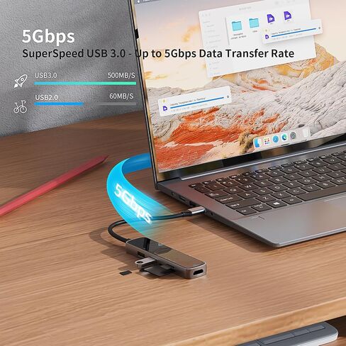 10 in 1 USB C Hub, USB C to VGA HDMI MultiPort Adapter with HDMI, VGA, PD, Ethernet, SD/TF, USB C/A Ports, Mic/Audio – USB C Laptop Docking Station, Compatible with Dell/Surface/HP in Saudi Arabia