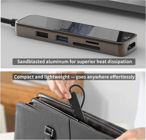 10 in 1 USB C Hub, USB C to VGA HDMI MultiPort Adapter with HDMI, VGA, PD, Ethernet, SD/TF, USB C/A Ports, Mic/Audio – USB C Laptop Docking Station, Compatible with Dell/Surface/HP in Saudi Arabia