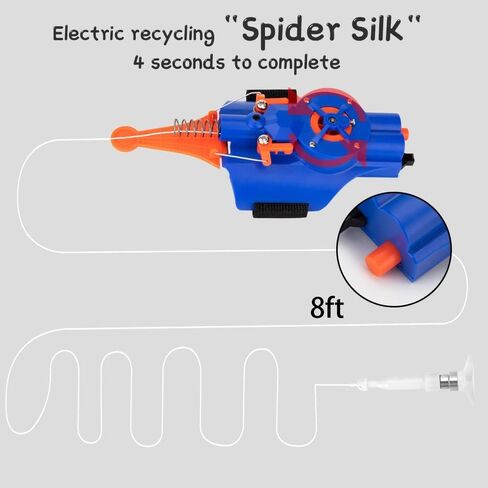 لعبة Spider SPIDER SPIDER SPIDER TOUY ، أدوات رائعة [بكرة كهربائية] حقيقية Superhero Superile-Play Thoughs Toys Great for Men and Kids in Kuwait